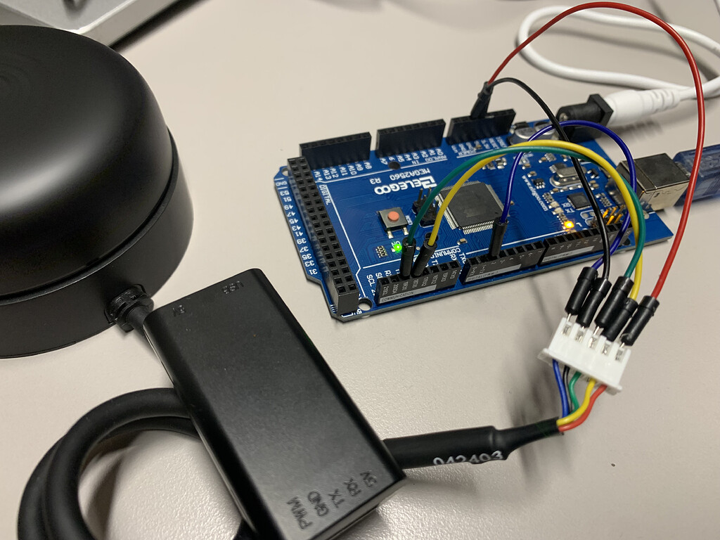 Failed to connect to RPLidar with Slamtec A2M12 and Arduino Mega 2560 ...